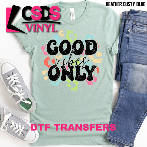 DTF Transfer - DTF000845 Retro Good Only Vibes