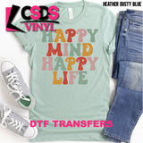 DTF Transfer - DTF000846 Retro Healthy Mind Happy Mind
