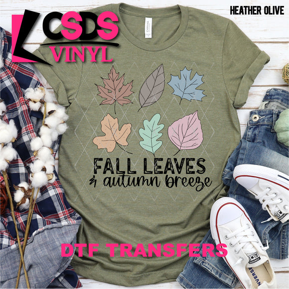 DTF Transfer - DTF000887 Fall Leaves & Autumn Breeze