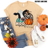 DTF Transfer - DTF000897 Moo Pumpkin Get Out The Way