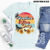 DTF Transfer - DTF000910 Positive Vibes Only Retro