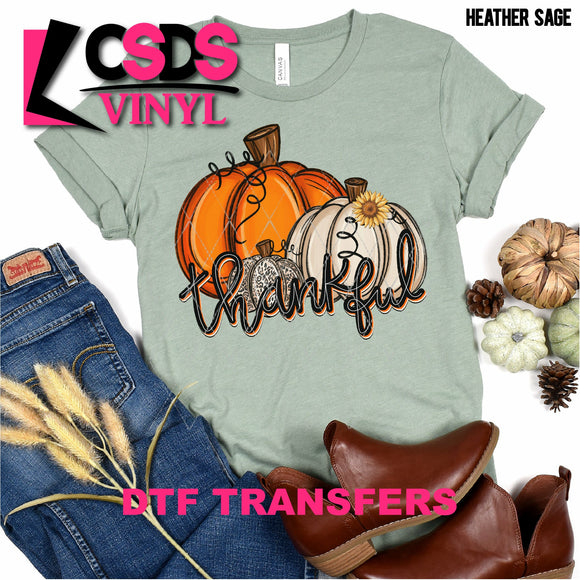 DTF Transfer - DTF000921 Thankful Pumpkins