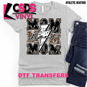 DTF Transfer - DTF000926 Band Mom Lightning Bolt Black