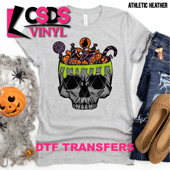 DTF Transfer - DTF000970 Skull Head with Candy
