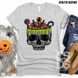 DTF Transfer - DTF000970 Skull Head with Candy