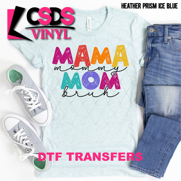 DTF Transfer - DTF000976 Mama Mommy Mom Bruh