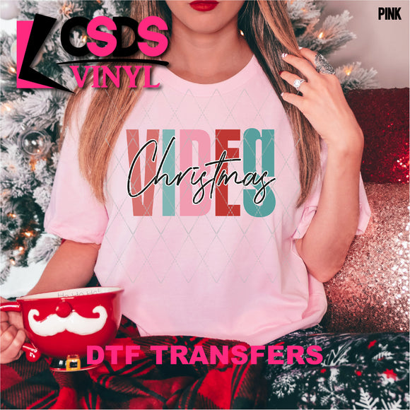 DTF Transfer - DTF000995 Colorful Christmas Vibes