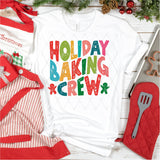 DTF Transfer - DTF000996 Colorful Holiday Baking Crew
