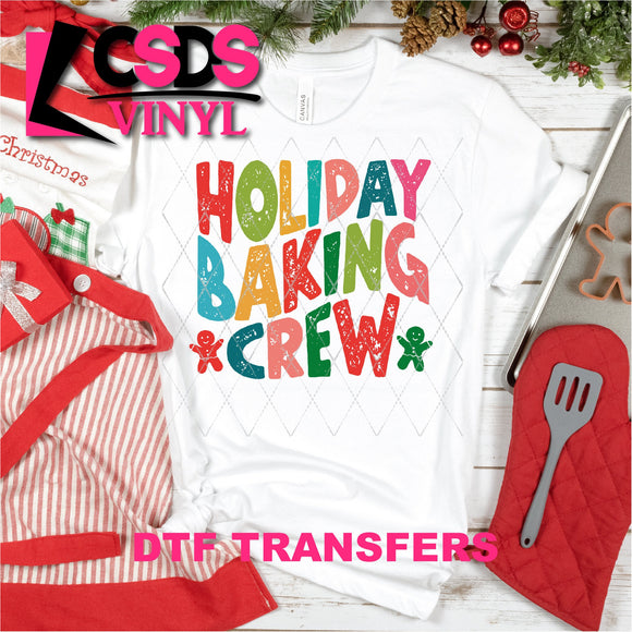 DTF Transfer - DTF000996 Colorful Holiday Baking Crew