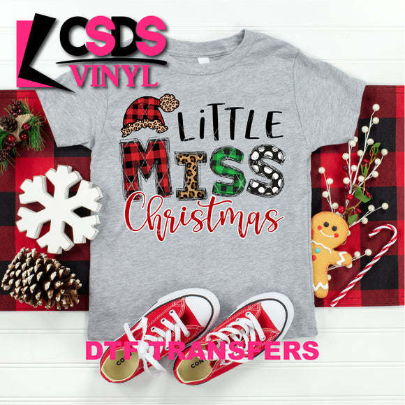 DTF Transfer - DTF001000 Little Miss Christmas