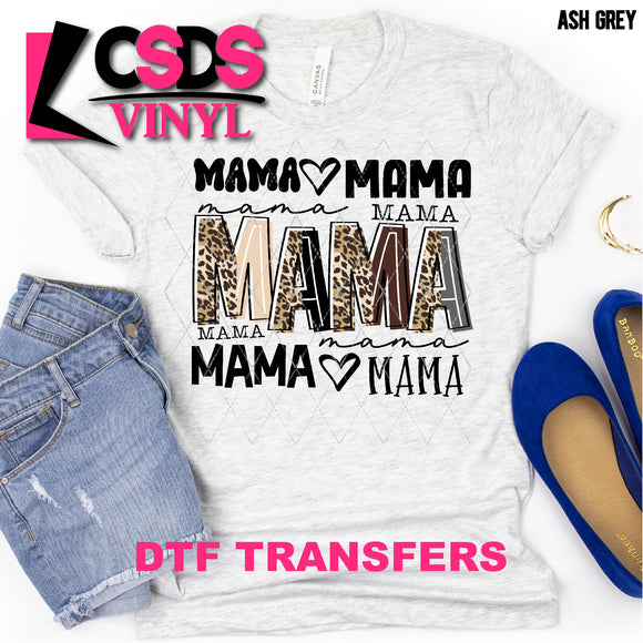 DTF Transfer - DTF001034 Leopard Mama Word Art