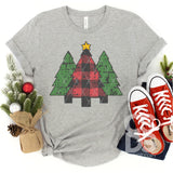 DTF Transfer - DTF001169 Rustic Christmas Trees