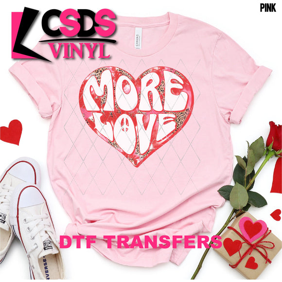 DTF Transfer - DTF001178 More Love Heart