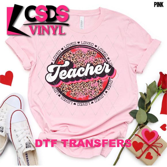 DTF Transfer - DTF001182 Loved Teacher