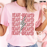 DTF Transfer - DTF001192 Heart Breaker Stacked Word Art