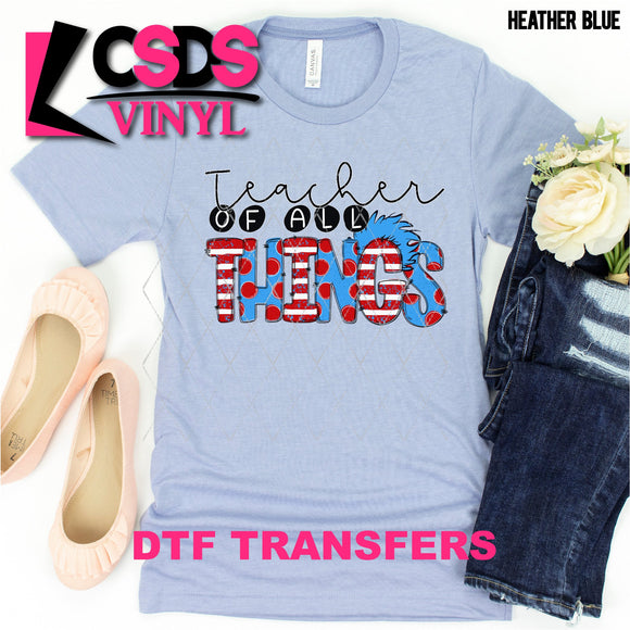 DTF Transfer - DTF001194 Teacher of All Things