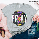 DTF Transfer - DTF001216 Pray Lightening Bold