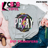 DTF Transfer - DTF001216 Pray Lightening Bold