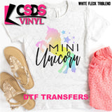 DTF Transfer - DTF001295 Mini Unicorn