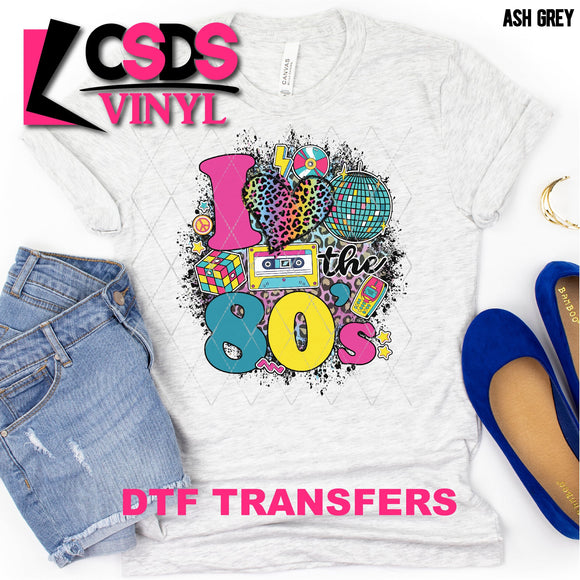 DTF Transfer - DTF001339 I Love the 80's