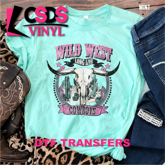 DTF Transfer - DTF001351 Wild West Long Live Cowboys