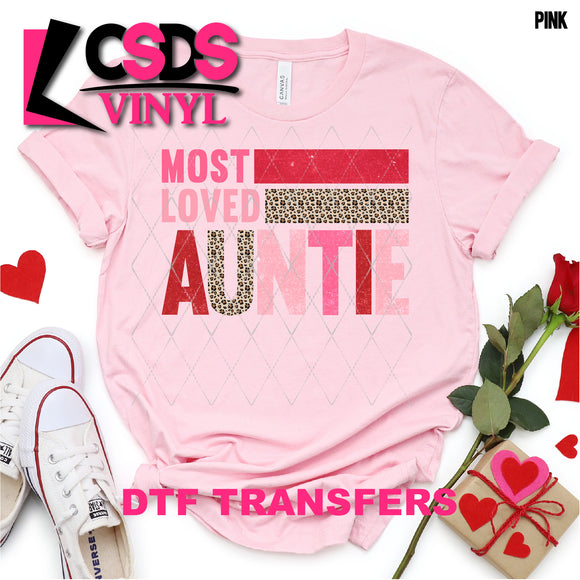 DTF Transfer - DTF001392 Most Loved Auntie