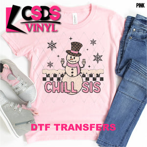 DTF Transfer - DTF001408 Chill Sis Snowman