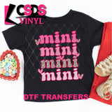 DTF Transfer - DTF001413 Mini Stacked Word Art Pink and Leopard