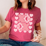 DTF Transfer - DTF001436 XO with Hearts