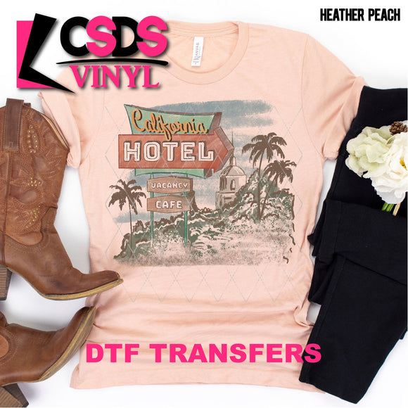 DTF Transfer - DTF001437 California Hotel