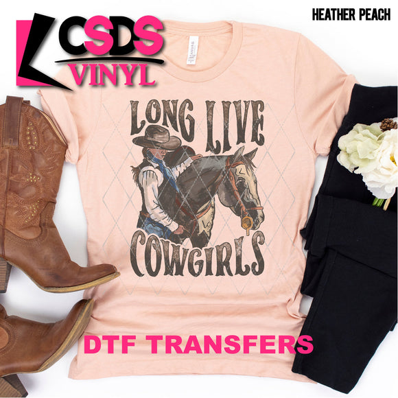 DTF Transfer - DTF001446 Long Live Cowgirls Horse