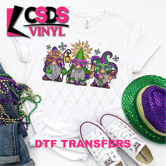 DTF Transfer - DTF001457 Mardi Gras Gnomes