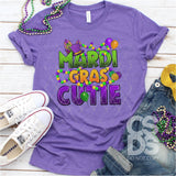 DTF Transfer - DTF001458 Mardi Gras Cutie