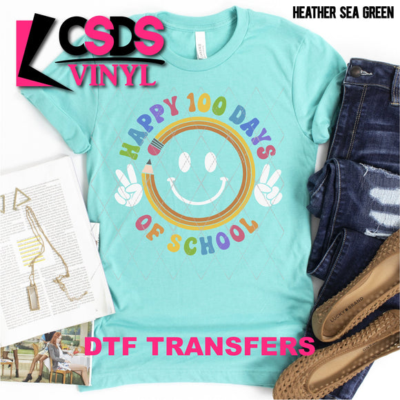 DTF Transfer - DTF001498 Happy 100 Days of School Smile