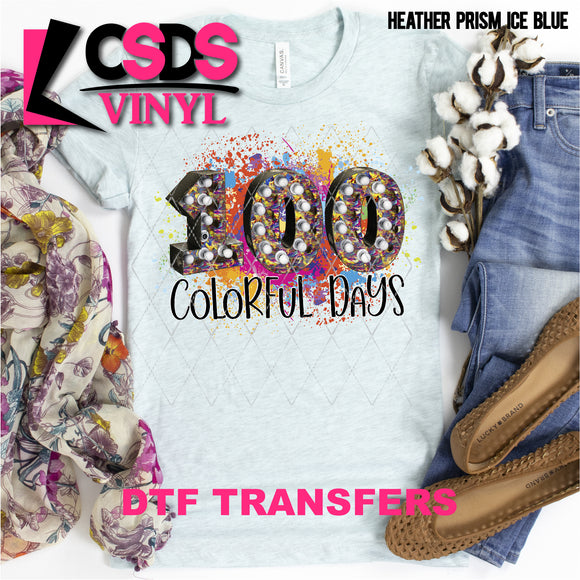 DTF Transfer - DTF001499 100 Colorful Days