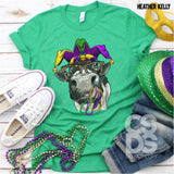 DTF Transfer - DTF001508 Mardi Gras Cow