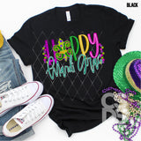 DTF Transfer - DTF001524 Happy Mardi Gras