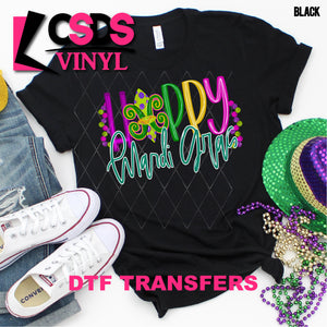 DTF Transfer - DTF001524 Happy Mardi Gras