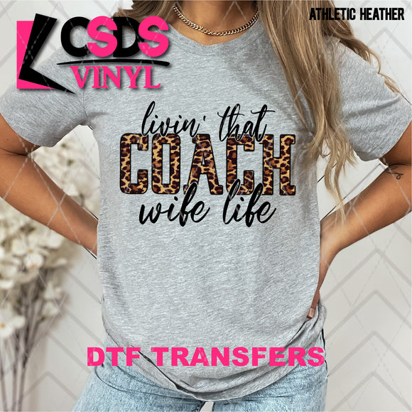 DTF Transfer - DTF001671 Coach's Wife Life Leopard