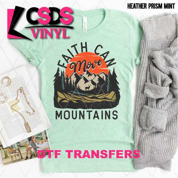 DTF Transfer - DTF001683 Faith can Move Mountains
