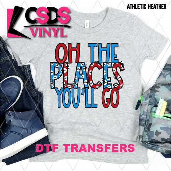 DTF Transfer - DTF001608 Oh The Places
