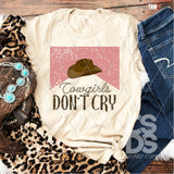 DTF Transfer - DTF001639 Cowgirls Don't Cry
