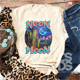 DTF Transfer - DTF001645 Neon Moon Cactus