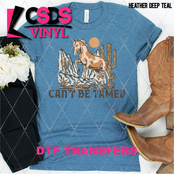 DTF Transfer - DTF001656 Can't Be Tamed Horse in the Desert