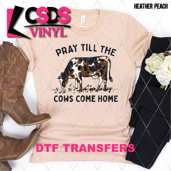 DTF Transfer - DTF001658 Pray Till the Cows Come Home