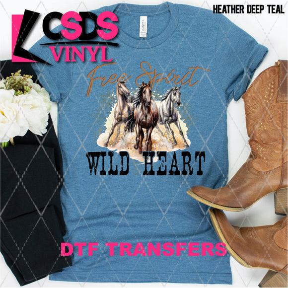 DTF Transfer - DTF001661 Free Spirit Wild Heart
