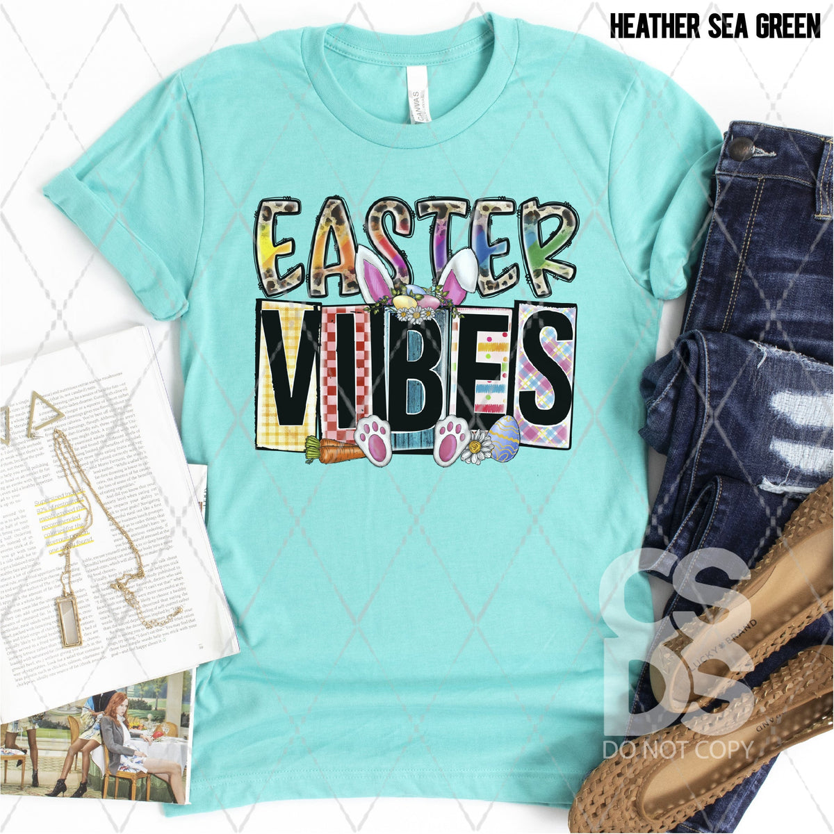 DTF Transfer - DTF001706 Easter Vibes Block Letters – CSDS Vinyl