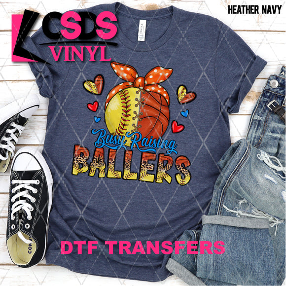 DTF Transfer - DTF001735 Busy Raising Ballers Softball & Basketball