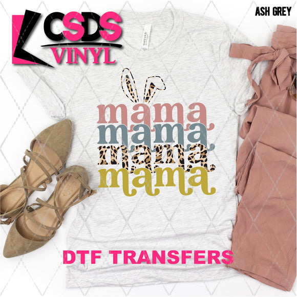 DTF Transfer - DTF001763 Retro Mama Bunny Stacked Word Art