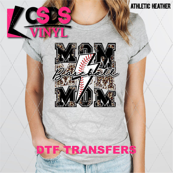 DTF Transfer - DTF001799 Baseball Lightning Bolt Mom